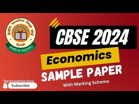 CBSE I Economics Sample Paper I Marking Scheme I 2023-24