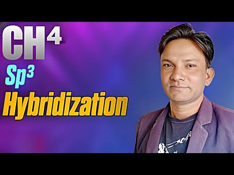 How SP3 Hybridization Forms Tetrahedral Geometry || CH4 Structure.