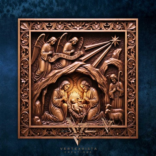 Nativity Scene STL • Christmas Bas Relief 3D Model • Holy Family CNC File • Nativity Carving STL • Christian Wall Art for Cnc Router - Etsy Canada