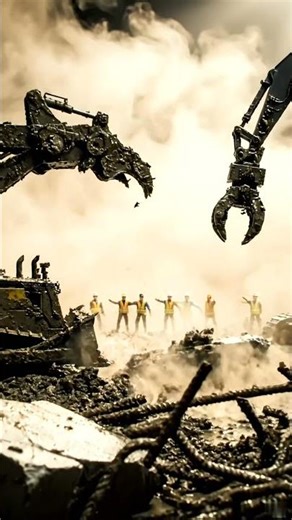 Tiny Titans: Miniature Demolition with Heavy Excavators! 🏗️