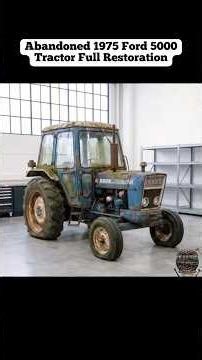 Abandoned 1975 Ford 5000 Tractor Full Restoration #restoration #car #shortvideo