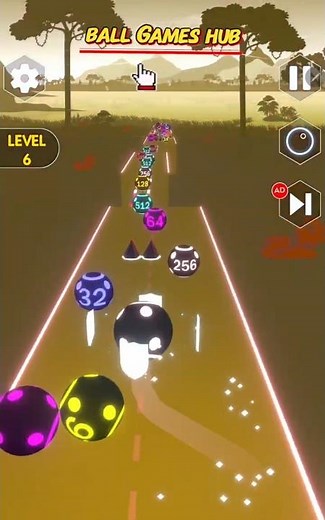 2048 Color Ball Run | Clean Number Merges & Smooth Flow #shorts