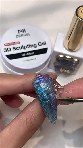3D Sculpting Gel Nail Art Tutorial | Create Unique Raised Nail Designs 💎
