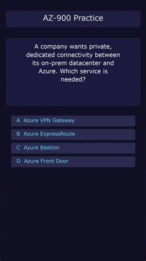 AZ-900: Private Connectivity