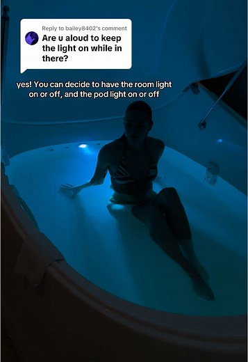 Replying to @bailey8402 Lights on or lights off? In the float pod, the choice is yours. Keep the soft glow for a tranquil ambiance or embrace total darkness for full sensory relaxation. However you float, it’s all about what makes you feel most at peace. Book a session today! ClearFloat.ca 🔗 #clearfloatspa #floatspa #floattherapy #floattank #sensorydeprivationtank #sensorydeprivation #float #yyc #calgary #alberta