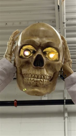$429 Haunted Living 15' Talking Lighted Skeleton Watcher Motion Activated Animatronic @ Lowes