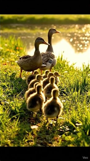 Cutest Ducklings & Goslings Following Mom 🐥💛 | Pure Wholesome Nature #animallife #animallovers