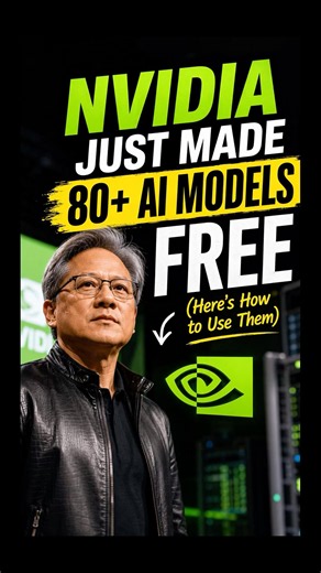 NVIDIA Just Made 80+ AI Models FREE (Here’s How to Use Them) #AI #NVIDIA #ChatGPT #AITools
