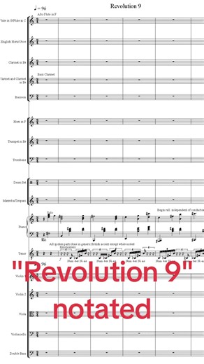Ever wondered how The Beatles' avant-garde 'Revolution 9' would sound if performed by an orchestra? Dive into Matt Marks' incredible score on YouTube now! Matt used 'reverse effects' in the winds and brass, imitated white noise, and an array of unique sounds, including baby cries, shouts, whistles, and even breaking glass. It's a creative masterpiece that transforms a classic into an orchestral wonder. #AlarmWillSound #TheBeatlesReimagined #PushMusic #MattMarks #MusicInnovation #thebeatles