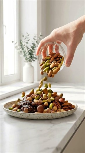 No-Bake Date & Nut Rolls 🍫 #recipe #healthyrecipes