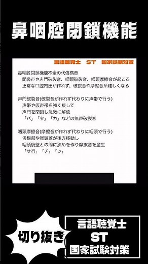 27-178 鼻咽腔閉鎖機能不全の代償構音 声門破裂音 咽頭摩擦音