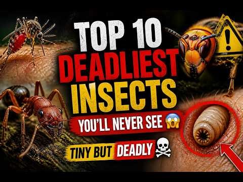 Top 10 Deadliest Insects you will never see | #top5
