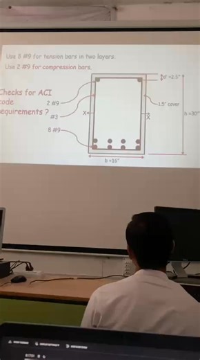Teaching reinforced concrete design of double RC beam. | Suliman Khan Academy