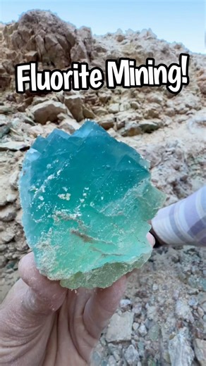 Found some amazing aqua color Fluorite in New Mexico recently!