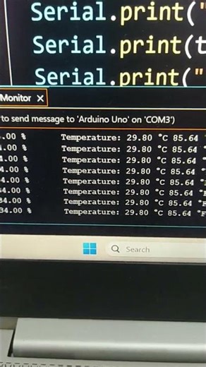 Arduino KY-015 Sensor in Action! 🌡️ Measure Temperature & Humidity in Seconds #Shorts
