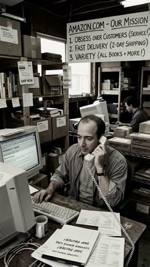 Jeff Bezos Garage Story #shorts #youtubeshorts #amazon #successstory #jeffbezos