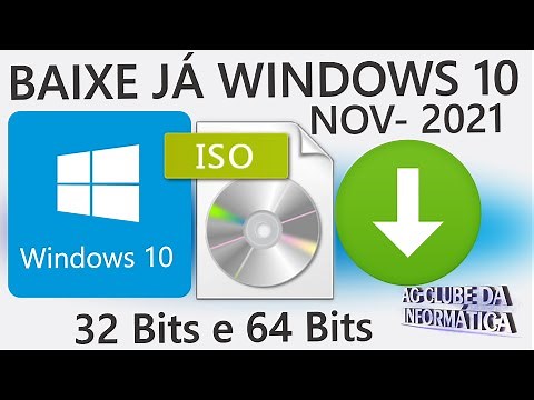 Como BAIXAR a ISO WINDOWS 10 NOVEMBRO 2021 Original, 32Bits ou 64Bits