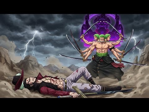 Mihawk's reaction to Zoro's Asura form in the final battle – One Piece