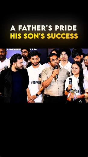 FATHER'S PROUD MOMENT ❤️ 🔥😎👑#pw #pwca #shorts #shortsfeed #inspiration #motivation #CAwallah