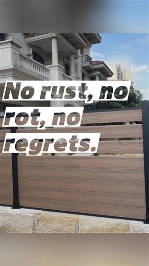 No rust, no rot, no regrets.#wpc#wpcmanufacture#weatherproof#gardenfence#fencecontractors#ditributor