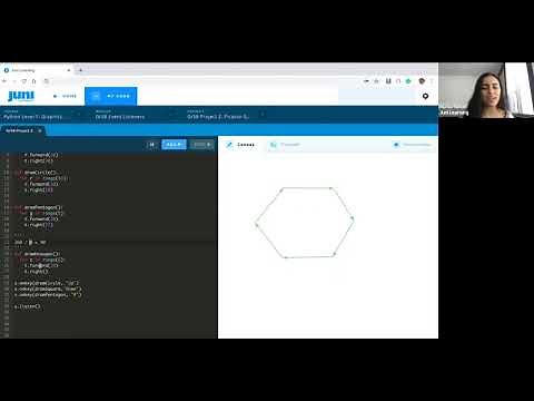 Juni Star Student: Drawing a Hexagon Function in Python with Turtle!