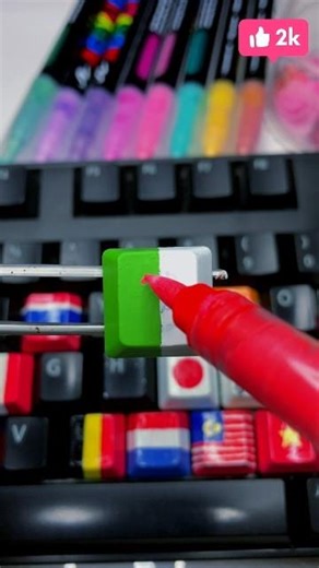 Algeria Flag Keyboard Art 🇩🇿 #Shorts