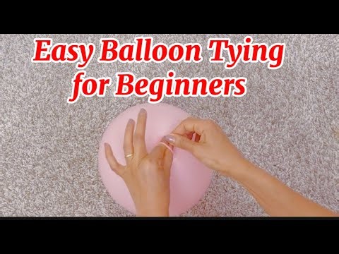 How to Tie Balloons: 1, 2, and 4 Balloons for Beginners
