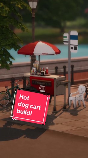 Building a Hot Dog Cart in The Sims 4 with Tool Mod