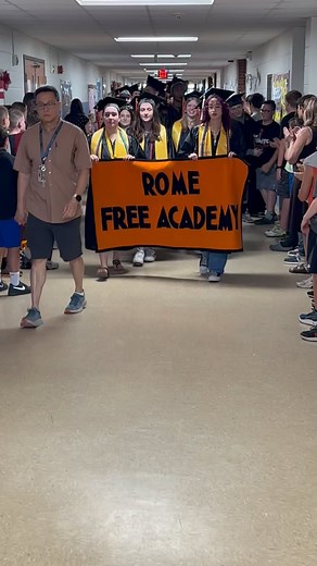 The Rome Free Academy Senior Grad Walk through Stokes Elementary school Thursday, June 14, 2024. The graduation ceremony will be at RFA Stadium, Saturday, June 29 at 10 a.m. (Sentinel video by John Clifford) | Sentinel Media Company