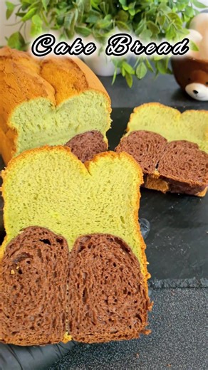 Cake Bread: Fluffy Chocolate Bread Matcha Chiffon Cake Recipe