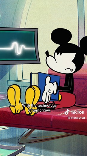 the technology of tomorrow vs. Mickey's summer reads 😅 🎥: The Wonderful World of Mickey Mouse
