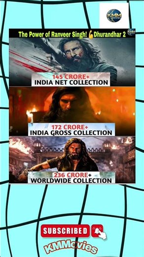 Ranveer Singh Power! 💪 Dhurandhar 2 Stats#RanveerSingh #Dhurandhar2 #BoxOffice #Bollywood #Shorts