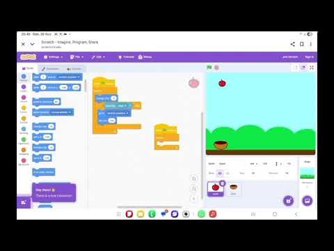 Cara membuat game catch fruit di scratch