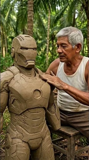 I Built a Life Size IRON MAN Suit Out of CLAY! 😱