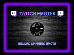 DJ Spinning Record Emote, Animated GIF (112x112px) - Etsy Canada