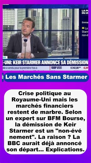 Les Marchés Sans Starmer | #KeirStarmer #Démission #MarchésFinanciers #BFMBourse