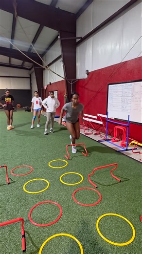 Single-leg hurdle hops build explosive power, enhance balance and stability by training each leg independently, reducing imbalances and strengthening ankles, knees, and hips for better force absorption and faster ground contact, directly boosting agility, acceleration, and injury resilience for athletes. #basketball #nodaysoff #volleyball #baseball #sportsperformance #strengthandconditioning #athlete #fitness #sports #strengthtraining #training #strength #sportsperformancetraining #sportstrainin