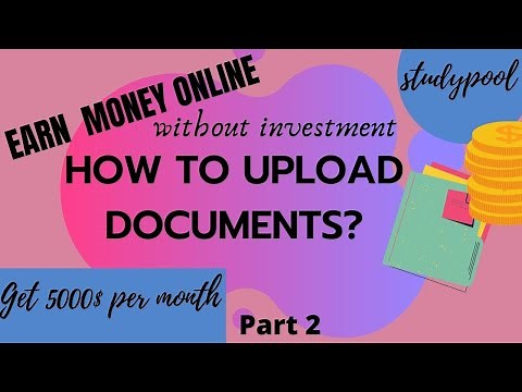How to upload document on studypool? Part 2