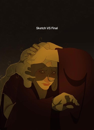 Sketch vs Final: Princess OC Character Reveal