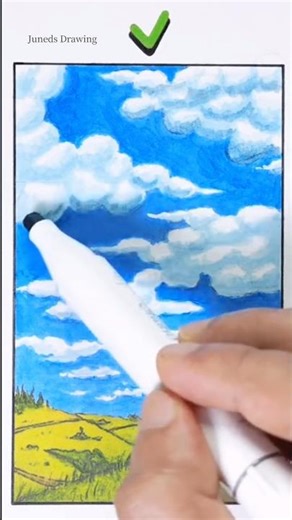 cloud drawing sketch #shorts #drawing #clouds