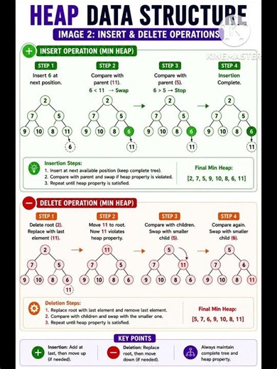 Heap Data Structure 🌳 | Min Heap vs Max Heap