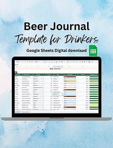 Beer Journal Google Sheet Template - Etsy