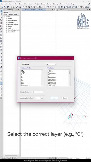 Easily import grid lines from AutoCAD to ETABS! A simple trick to save...