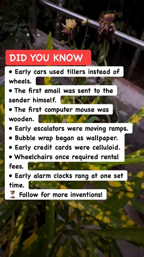 26K views · 166 reactions | Inventions & History Facts That Will Amaze You #HistoryInfo #TechOrigins #InventionFacts | Learners | Facebook