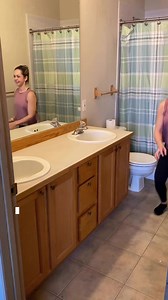 19K views · 87 reactions | What’s been your favorite update so far?! ✨ It’s tough for me to choose, but I think maybe the painted cabinets? Or the mirrors!  Ahh all of it makes such a difference! I’m excited for the accent wall and shelves next!  | Gather at the Booth's | Facebook