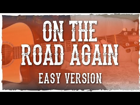 "On The Road Again" Easy Beginner Guitar Lesson | Willie Nelson