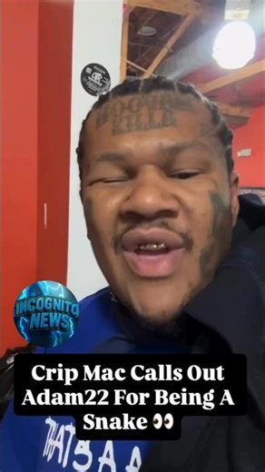 Crip Mac calls out Adam22 for setting him up with Hoovers‼️😳🐍 #fyp #trending #viral #shorts
