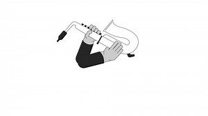 12 Cartoon Saxophone Outline Stock Video Footage - 4K and HD Video Clips | Shutterstock