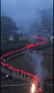 26K views · 3.5K reactions | A 240-meter-long lantern dragon winds its way through a village in central China's Hubei, celebrating the Spring Festival. #SpringFestival | China Xinhua News | Facebook