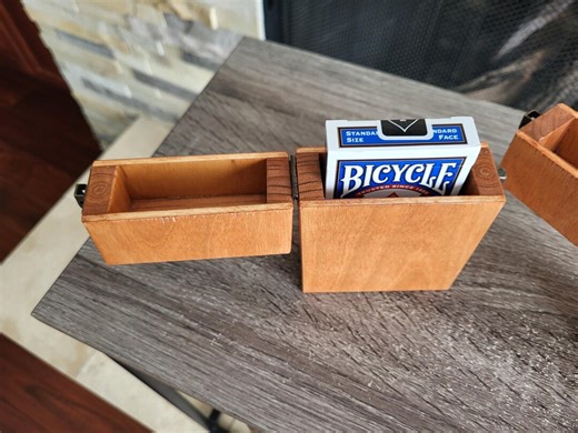 Wooden Playing Card Box - AND Deck of Cards! Gifts, Gaming, or Keepsakes. Handmade (in the USA) - Etsy